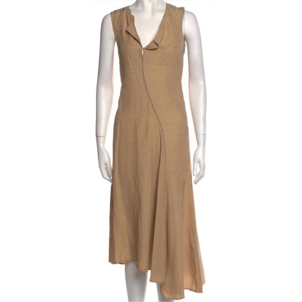 Acne Studios tan linen dress